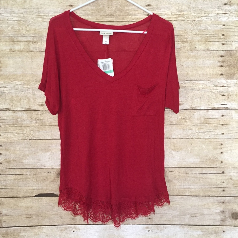 NWT Belle Du Jour Top Size Large - Picture 2 of 5